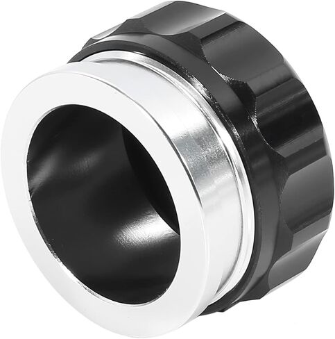X AUTOHAUX 1.5" ID Aluminium Alloy Automobile Weld on Filler Neck Cap Oil Fuel Tank Silver Tone Black in Saudi Arabia