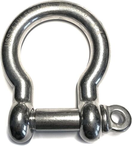 US STAINLESS Stainless Steel 316 Bow Shackle 3/4" (19mm) Marine Grade in Saudi Arabia