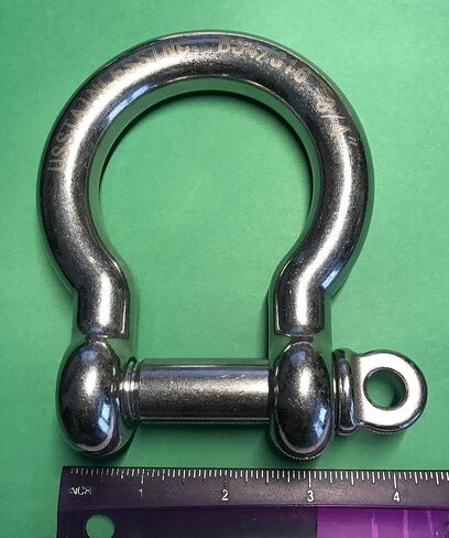 US STAINLESS Stainless Steel 316 Bow Shackle 3/4" (19mm) Marine Grade in Saudi Arabia