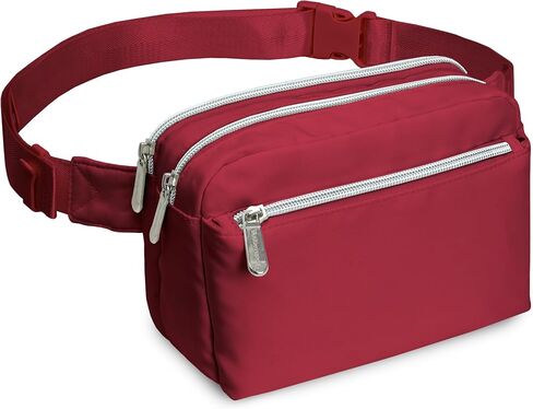 حقيبة حزام White Fanny Pack للنساء I Cross Body Fanny Packs للنساء - حقائب طويلة تمر بالجسم حقيبة خصر صغيرة للرجال - حقيبة خصر أنيقة - بدون استخدام اليدين للمشي لمسافات طويلة والجري والهالوين والسفر in Kuwait