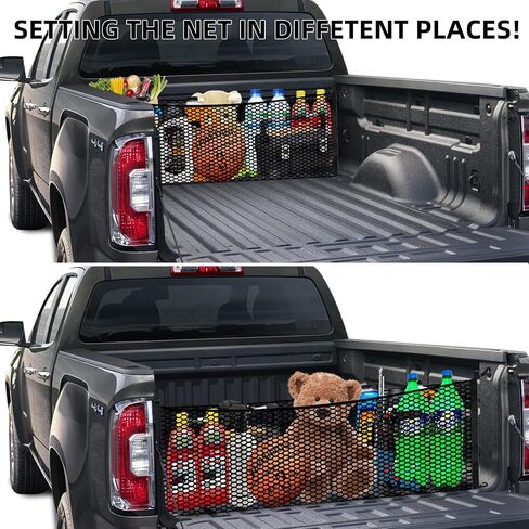 Truck Bed Cargo Net for Trunk Storage，Mesh Storage Cargo Trunk Organize Grocery Holder，Cargo Net for Pickup Truck Bed Automotive Cargo Nets in Saudi Arabia