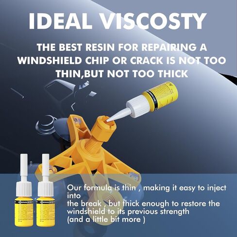 طقم إصلاح الزجاج الأمامي، طقم إصلاح الزجاج الأمامي للشقوق التلقائية، طقم إصلاح شرائح الزجاج الأمامي للسيارة مع محاقن الضغط، قطعتان من راتنج إصلاح الزجاج الأمامي لإصلاح الشقوق والرقائق والخدوش على شكل نجمة in Kuwait