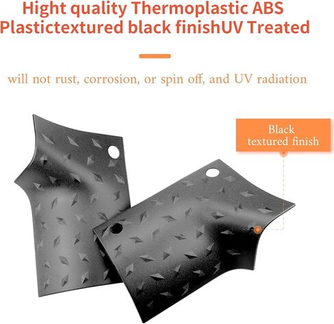 غطاء درع البقرة الجانبي للجسم الخارجي درع الزاوية متوافق مع جيب رانجلر JL Sahara Sport Sports Rubicon & Moab 2018 2019 - زوج (أسود محكم) in Kuwait