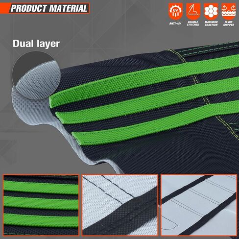 Universal Gripper Dirt Bike Seat Cover - Ribbed Dirt Bike Seat Cover for Motorcycle Enduro Bike Neon in Saudi Arabia