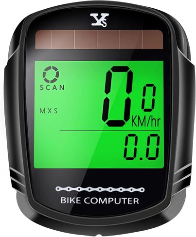 Solar Bike Computer Bicycle Wireless Speedometer and Odometer Waterproof Backlight with Digital LCD Display for Outdoor Cycling and Fitness Multi Function in Kuwait