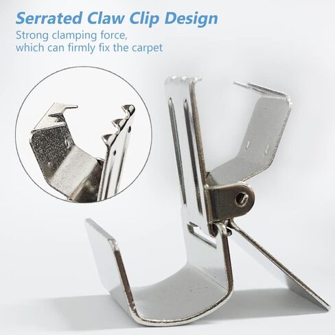 Rug Display Steel Clips - Tapestry Holder Grippers, Carpet Keepers Quilt Clamps for Hanging Rugs in Home, Store, Exhibition, 4 pcs in Saudi Arabia