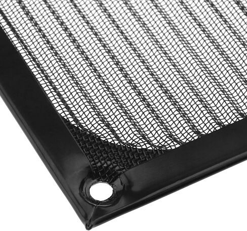 إنشاء فكرة 5 قطع جهاز كمبيوتر شخصي 120 ملم مجموعة شواية فلتر مروحة مع مسامير M5 تبريد تهوية مقاومة للغبار قابلة للغسل من الفولاذ المقاوم للصدأ باللون الأسود in Kuwait