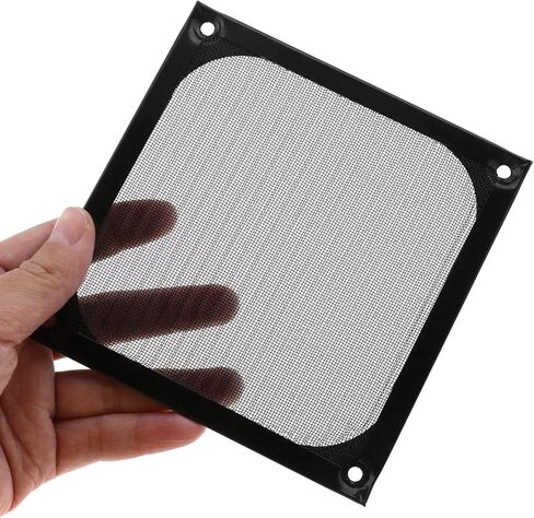 إنشاء فكرة 5 قطع جهاز كمبيوتر شخصي 120 ملم مجموعة شواية فلتر مروحة مع مسامير M5 تبريد تهوية مقاومة للغبار قابلة للغسل من الفولاذ المقاوم للصدأ باللون الأسود in Kuwait