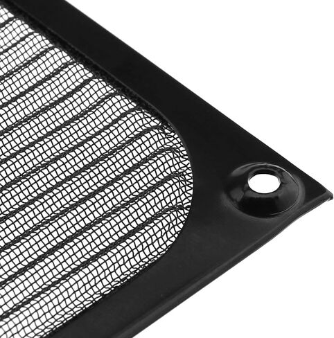 إنشاء فكرة 5 قطع جهاز كمبيوتر شخصي 120 ملم مجموعة شواية فلتر مروحة مع مسامير M5 تبريد تهوية مقاومة للغبار قابلة للغسل من الفولاذ المقاوم للصدأ باللون الأسود in Kuwait