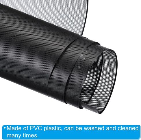 مرشح شبكي للغبار مقاس 1.2 بوصة × 3.3 قدم من باتيكل، عبوتان من مادة PVC PC غطاء مبرد مقاوم للغبار، أسود in Kuwait