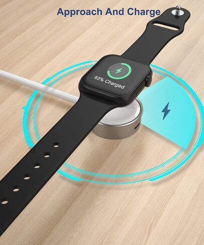 RUXELY Magnetic Charger Adapter for Apple Watch,Reuse USB-C or iPhone Power Cable,Portable Travel Wireless Cordless Charging Dock for iWatch Ultra,Series SE 8 7 6 5 4 3 2 1 44mm 42mm 40mm 38mm in Saudi Arabia