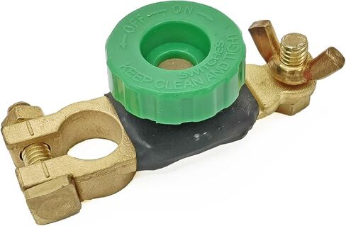 مفتاح البطارية 12 فولت - 24 فولت، مفتاح فصل البطارية العلوي، عازل المفتاح الرئيسي للبطارية لقطع الطاقة السالبة (إصدار صامولة الجناح النحاسي) in Kuwait