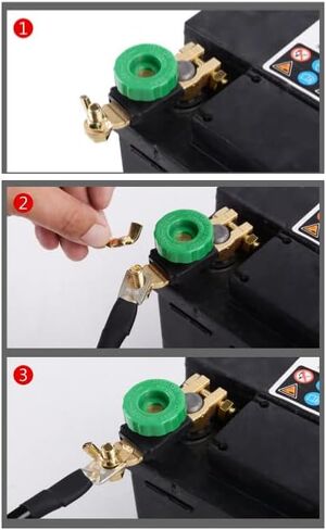 مفتاح البطارية 12 فولت - 24 فولت، مفتاح فصل البطارية العلوي، عازل المفتاح الرئيسي للبطارية لقطع الطاقة السالبة (إصدار صامولة الجناح النحاسي) in Kuwait