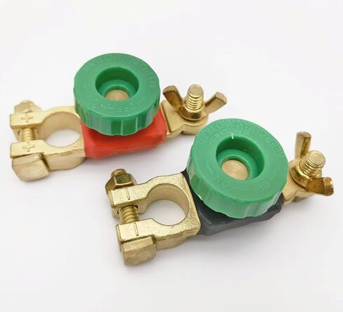 مفتاح البطارية 12 فولت - 24 فولت، مفتاح فصل البطارية العلوي، عازل المفتاح الرئيسي للبطارية لقطع الطاقة السالبة (إصدار صامولة الجناح النحاسي) in Kuwait