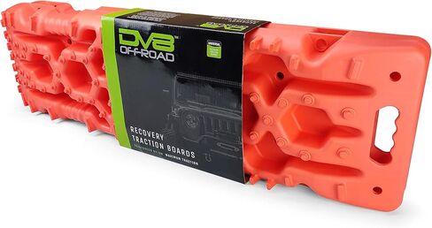 DV8 Offroad | RTB1-01GN | Offroad Traction Boards | Compatible with Trucks, Car, SUV and UTV | Set of 2 Boards | 10 Ton Weight Rating | Stackable | Storage Bag Included in Kuwait