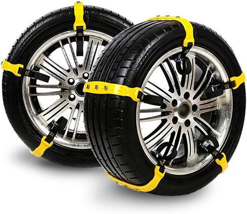 سلاسل الثلج للسيارة، 10 قطع من سلاسل الإطارات الآمنة للجر في حالات الطوارئ والطين الثلجي لسيارات الدفع الرباعي والسيارات in Kuwait