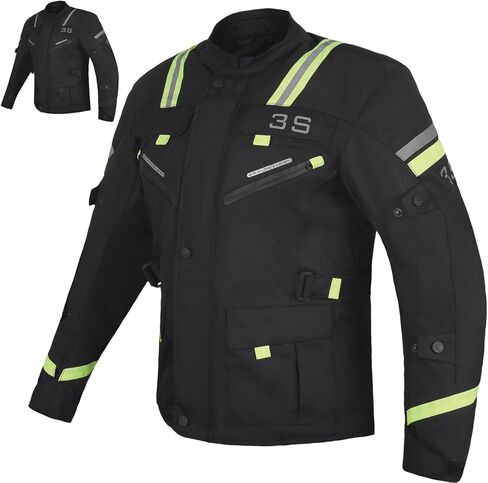 3S ULTIMATE ADVENTURE MOTORCYCLE JACKET FOR MEN - CE ARMOR, WATERPROOF, ALL-SEASON PROTECTION FOR TOURING AND BIKER RIDING in Saudi Arabia