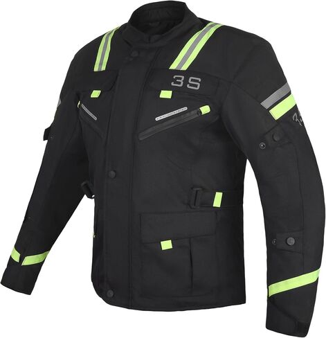 3S ULTIMATE ADVENTURE MOTORCYCLE JACKET FOR MEN - CE ARMOR, WATERPROOF, ALL-SEASON PROTECTION FOR TOURING AND BIKER RIDING in Saudi Arabia