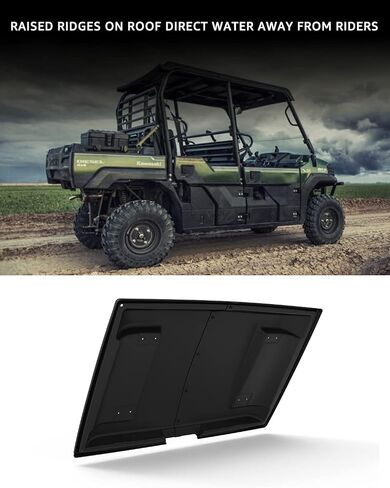 A & UTV PRO Mule Hard Roof,2-Piece Combination Sturdy Polyethylene Plastic for 1990-2023 Kawasaki Mule 4000 4010 3000 3010 3020 2520 2510 2500 2010 2020 2030 Accessories| Replace OEM #KAF30-030A in Saudi Arabia