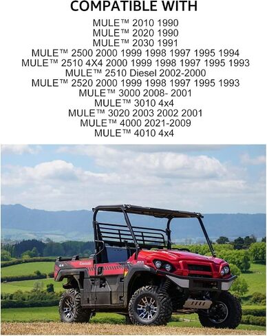 A & UTV PRO Mule Hard Roof,2-Piece Combination Sturdy Polyethylene Plastic for 1990-2023 Kawasaki Mule 4000 4010 3000 3010 3020 2520 2510 2500 2010 2020 2030 Accessories| Replace OEM #KAF30-030A in Saudi Arabia