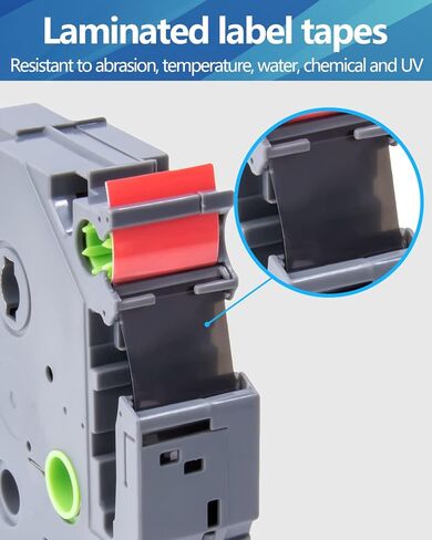 شريط Weemay TZ 18 مم 0.7 أبيض مصفح TZe-241 متوافق مع شريط صانع ملصقات Brother 18 مم 0.7 أبيض TZe241 TZ241 TZ-241 Ptouch 3/4 بوصة أسود على أبيض لإعادة التعبئة لـ P Touch PT-D400 PTD600، 4 عبوات in Kuwait