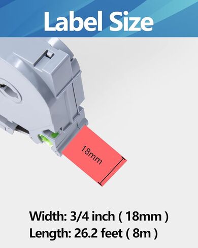 شريط Weemay TZ 18 مم 0.7 أبيض مصفح TZe-241 متوافق مع شريط صانع ملصقات Brother 18 مم 0.7 أبيض TZe241 TZ241 TZ-241 Ptouch 3/4 بوصة أسود على أبيض لإعادة التعبئة لـ P Touch PT-D400 PTD600، 4 عبوات in Kuwait