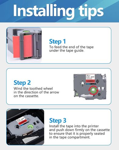شريط Weemay TZ 18 مم 0.7 أبيض مصفح TZe-241 متوافق مع شريط صانع ملصقات Brother 18 مم 0.7 أبيض TZe241 TZ241 TZ-241 Ptouch 3/4 بوصة أسود على أبيض لإعادة التعبئة لـ P Touch PT-D400 PTD600، 4 عبوات in Kuwait