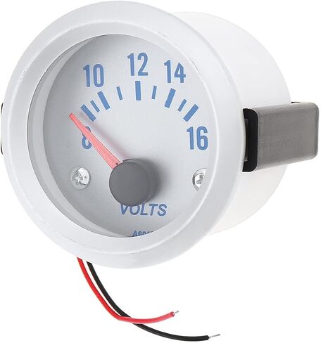 12V Universal LED Electrical Car Voltmeter Voltage Gauge Meter, 2" 52mm 8-16V Blue Light Voltage Meter Gauge Voltmeter for Auto Car in Saudi Arabia
