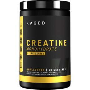 Kaged كرياتين مونوهيدرات إيليت - كرياتين عالي الامتصاص مع MAXCatalyst - مسحوق غير منكه - 60 حصة