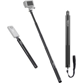 31.89" Extension Pole for Insta360 Sports Camera Selfie Stick, Invisible Extension Rod for Insta360 X3 ONE X2/ Insta360 ONE X/ONE/EVO/ONE R Action Cam