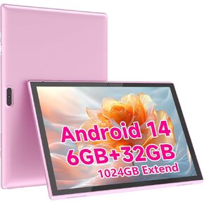 ZZB Tablet 10 بوصة Android Tablet، 32GB ROM 512GB توسيع، بطارية 6000mah، معالج رباعي النواة 2GB RAM Tableta، كاميرا 8MP WiFi 10.1 بوصة IPS HD شاشة تعمل باللمس Android 11 Tablet.