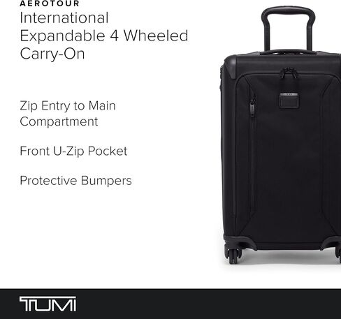TUMI - حقيبة Aerotour ذات 4 عجلات قابلة للتوسيع للرحلات القصيرة - حقيبة حمل للسفر القصير وعطلات نهاية الأسبوع الطويلة والمزيد - أزرق داكن in Kuwait
