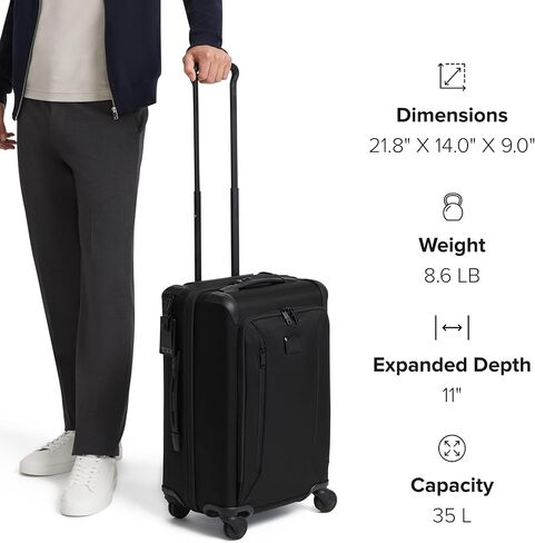 TUMI - حقيبة Aerotour ذات 4 عجلات قابلة للتوسيع للرحلات القصيرة - حقيبة حمل للسفر القصير وعطلات نهاية الأسبوع الطويلة والمزيد - أزرق داكن in Kuwait