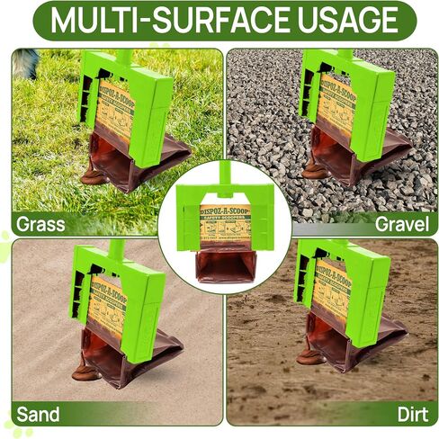 Dispoz-A-Scoop No-Touch, Safety Scoopers (96 Pack) | Disposable Pet Waste Bags, Scoop & Seal, Unscented in Kuwait