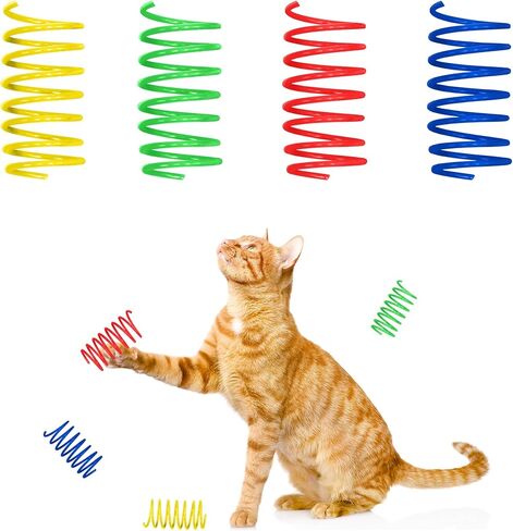 Ethical Thin Colorful Springs Cat Toy, 10-Pack, Medium Breeds in Kuwait