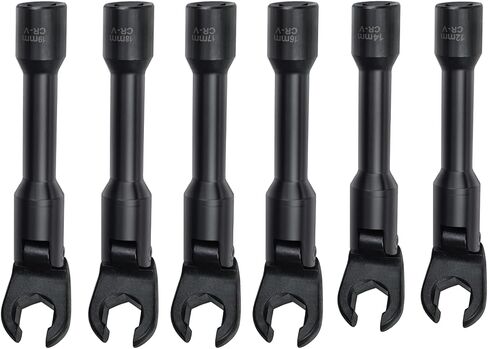 12pt 1/2" Drive L-Type Diesel Injector Fuel Line Sockets Wrench Set 12/14/16/17/18/19mm in Saudi Arabia