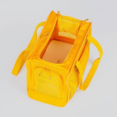 Fashionable Travel Pet Carrier for Small Dogs and Cats by Oskar&Friends | Airline Approved Small Dog Carrier | Puppy Carrier | Soft Sided Cat Carrier| Lightweight Travel Purse for Pets Under 15lbs in Kuwait