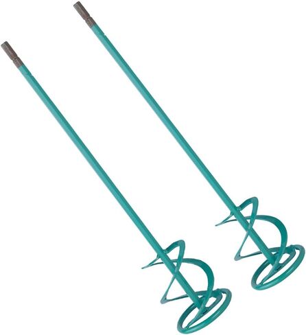 COLLOMIX Concrete Mixing Paddle 2-Pack - MK Series 6.3" Mud Mixer Drill Bit for Mortar, Plaster and Highly-Viscous Materials & HEXAFIX Connection - MK160HF-AMA2PK in Saudi Arabia