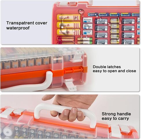 Xuerdon Battery Storage Organizer Case for 269 Batteries with Tester in Saudi Arabia