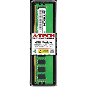 مجموعة خادم A-Tech سعة 32 جيجابايت (2 × 16 جيجابايت) 2Rx8 PC4-25600 DDR4 3200 ميجاهرتز ECC غير مخزنة UDIMM 288-Pin ثنائي الرتبة DIMM 1.2V وحدة ذاكرة الوصول العشوائي لخادم محطة العمل (سلسلة A-Tech Enterprise)