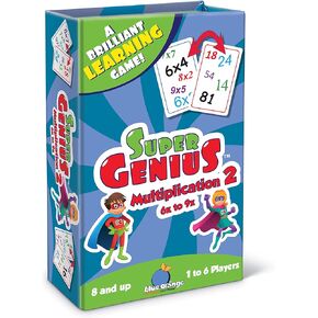 Blue Orange Games Super Genius - لعبة بطاقات الضرب 2