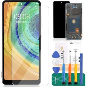 قطعة غيار شاشة OLED لجهاز Samsung Galaxy S20 FE 5G لجهاز Samsung S20 FE 5G LCD لشاشة Galaxy S20 FE 5G لعرض SM-G781B SM-G781U محول شاشة تعمل باللمس (أسود مع إطار)