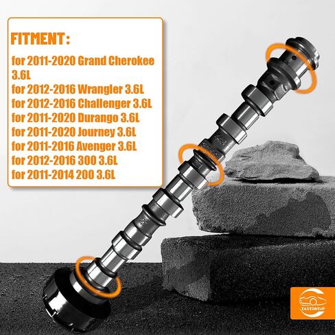 Left Side Exhaust Camshaft 5184377AF 5184377AG Fits for 2011-2020 Chrysler 200 300C,for Jeep-Grand Cherokee,for Dodge-Journey Avenger Charger Durango Ram 1500 3.6L in Saudi Arabia