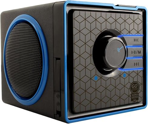 مكبر صوت بلوتوث لاسلكي محمول GOgroove BlueSYNC BX - مكبر صوت مدمج قابل لإعادة الشحن مع مدخلات NFC وAUX وUSB وميكروفون وأدوات التحكم في التشغيل لوسائط الفلاش، بطارية 4-6 ساعات (لاسلكي، فضي) in Kuwait