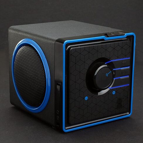مكبر صوت بلوتوث لاسلكي محمول GOgroove BlueSYNC BX - مكبر صوت مدمج قابل لإعادة الشحن مع مدخلات NFC وAUX وUSB وميكروفون وأدوات التحكم في التشغيل لوسائط الفلاش، بطارية 4-6 ساعات (لاسلكي، فضي) in Kuwait