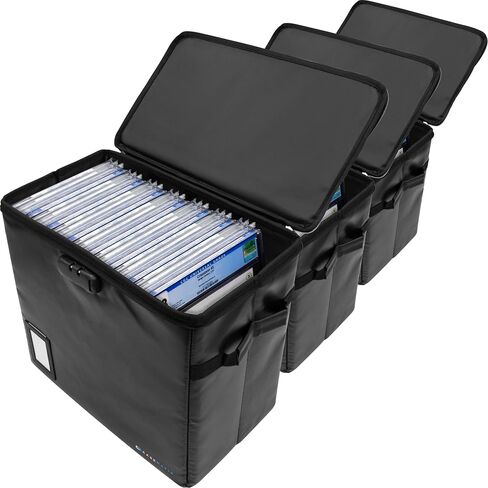 CASEMATIX Graded Comic Book Storage Fits 30 CGC Graded Comics, Hard Shell Fire Resistant Comic Book Bin with Three Internal Comic Book Box Dividers, Includes Zipper Lock in Saudi Arabia