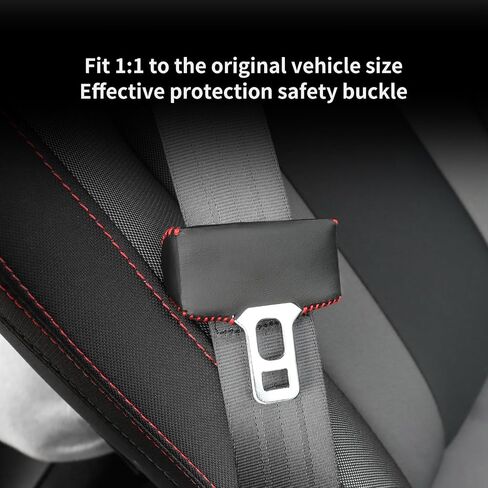 KUNGKIC Car Safety Belt Buckle Covers For 2023 2024 Subaru WRX VB S4 STI 9002 color Italian suede Seat Belt Clips Cover Anti-Scratch Seat Belt Buckle Protector Car Interior Accessories 5 Pcs in Kuwait