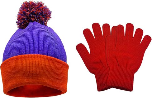 Child Beanie Knit Hat Knitted Winter Hat Costume Accessories Vintage Gloves for Halloween Cosplay in Kuwait