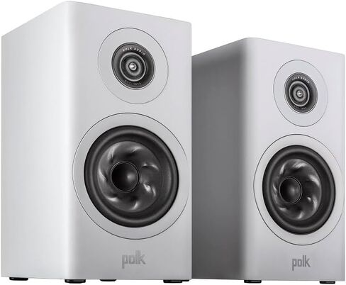 مكبر صوت صغير على رف الكتب من Polk Reserve R100 للصوت الديناميكي والمفصل للمسرح المنزلي، مكبر صوت بحلقة Pinnacle مقاس 1 بوصة ومكبر صوت مخروطي توربيني مقاس 5.25 بوصة، عالي الدقة، Dolby Atmos وIMAX محسن، قابل للتركيب على الحائط، أسود in Kuwait