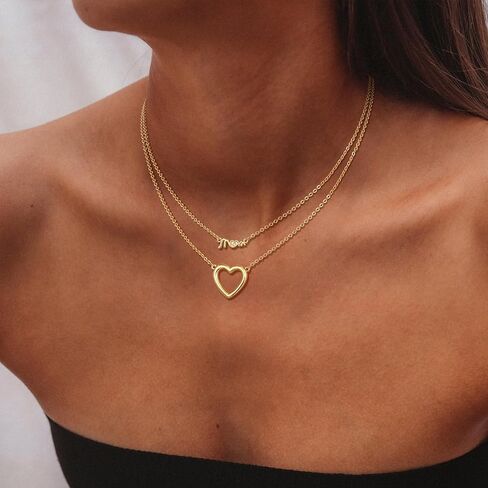 Gold Necklace - Mama Necklace for Women Dainty Mom Necklaces for Women Trendy Mama Pendant Choker Chain Necklace Mothers Day Mom Birthday Gold Jewelry Gift in Kuwait